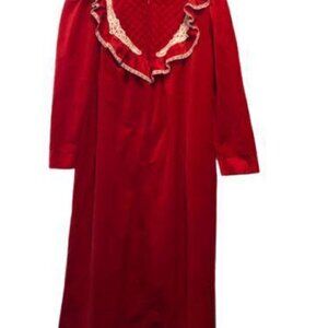 Vintage Sears Cachet Quilted Lace Nightgown Deadstock NWT #3435-2